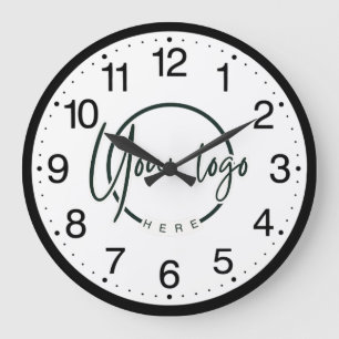 Custom Business Logo Large Clock