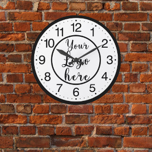 Custom Business Logo Large Clock