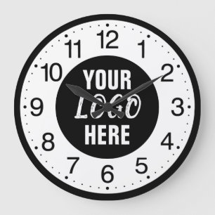 Custom Business Logo Large Clock