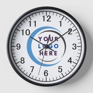 Custom Business Logo Large Clock