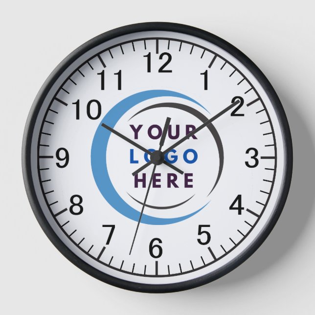 Custom Business Logo Large Clock (Front)