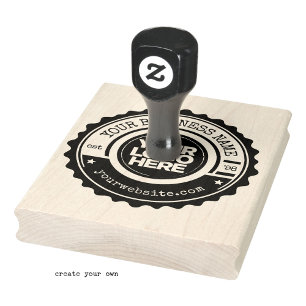 Custom Business Logo Large Cool Rubber Stamp