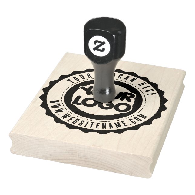 Custom Business Logo Large Rubber Stamp (Stamp)