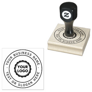 Custom Business Logo Large Rubber Stamp