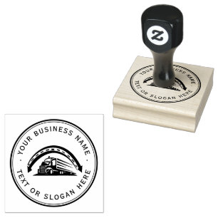 Custom Business Logo Large  Rubber Stamp