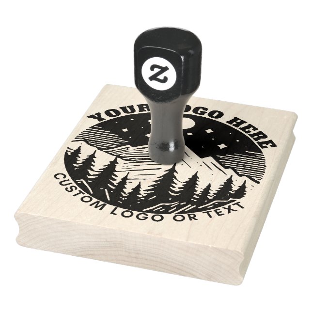Custom Business Logo Large Rubber Stamp (Stamp)
