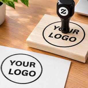 Custom Business Logo Large Rubber Stamp