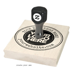 Custom Business Logo Large Rubber Stamp