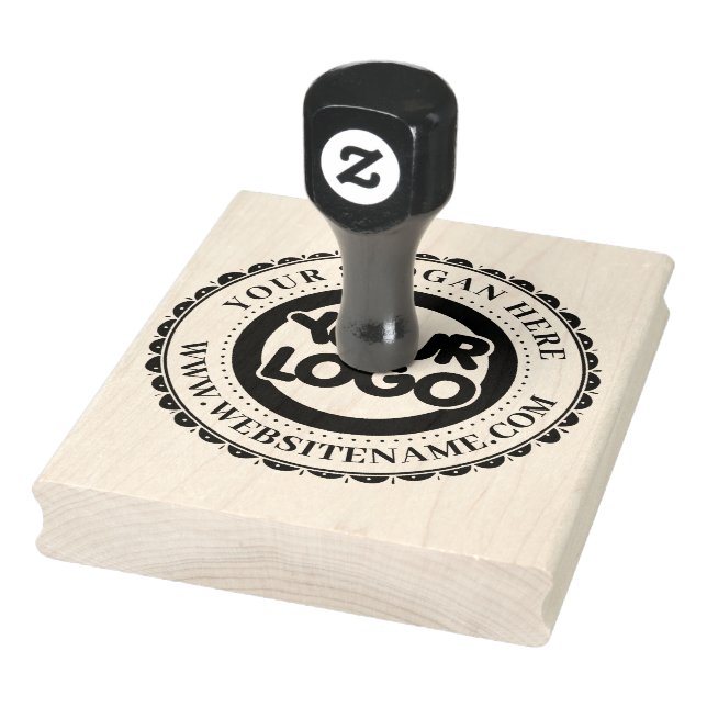 Custom Business Logo Large Rubber Stamp (Stamp)