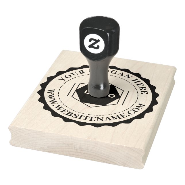 Custom Business Logo Large Rubber Stamp (Stamp)