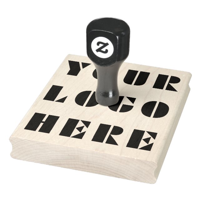 Custom Business Logo Large Rubber Stamp (Stamp)