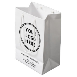 Custom Business Logo Medium Gift Bag