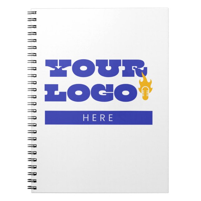 Custom Business Logo Merch Employee Staff Notebook (Front)