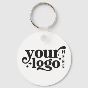 Custom Business Logo Minimal Simple Professional Key Ring