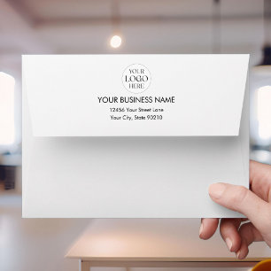 Custom Business Logo Minimalist Return Address Envelope