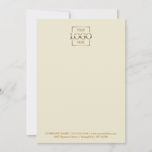 Custom Business Logo Modern Simple Minimalist Card (Front)