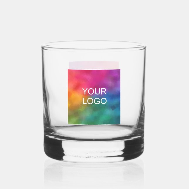 Custom Business Logo Modern Template Buy Online Whiskey Glass (Front)