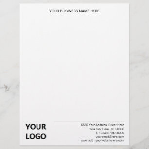 Custom Business Logo Name Address Letterhead
