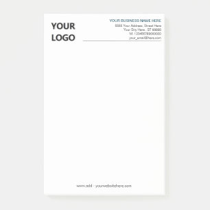Custom Business Logo Name Company - Professional  Post-it Notes