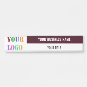 Custom Business Logo Name Door Sign Template