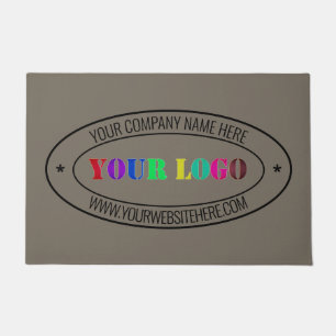 Custom Business Logo Name Personalised Info Office Doormat