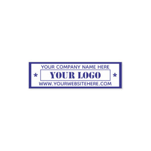 Custom Business Logo Name Stamp Professional