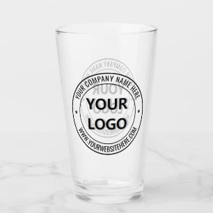 Custom Business Logo Name Website Glass