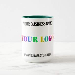 Custom Business Logo Name Website Mug Gift