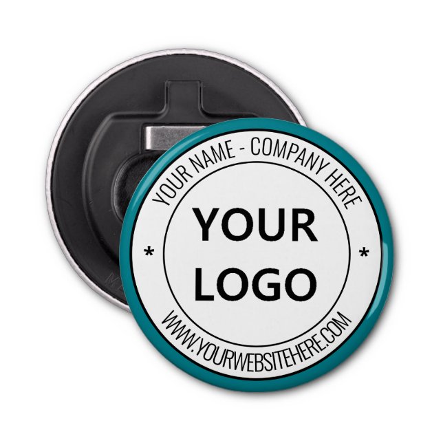Custom Business Logo Name Website Personalised Bottle Opener (Front)