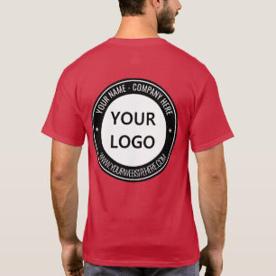 Custom Business Logo Name Website T-Shirt