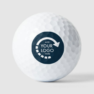 Custom Business Logo   Navy Blue Golf Balls