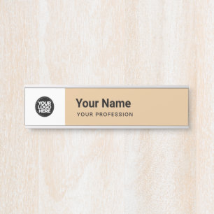 Custom Business Logo Office Name Modern Door Sign