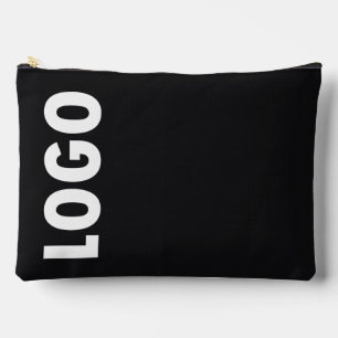 Custom Business Logo on Black Accessory Pouch