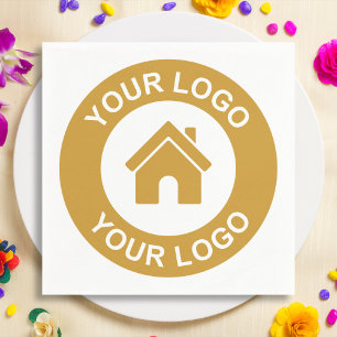 Custom Business Logo Or Image Paper Party Napkin