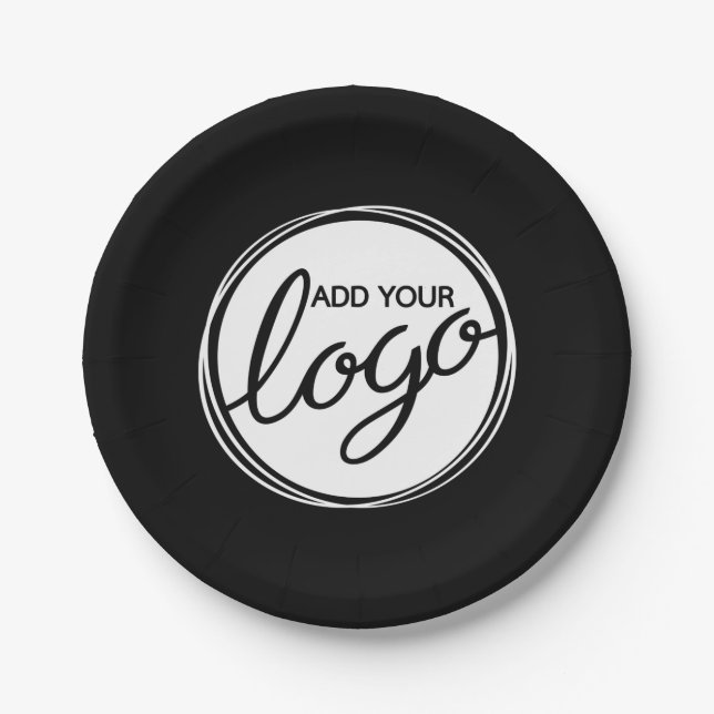 Custom Business Logo Paper Plate (Front)
