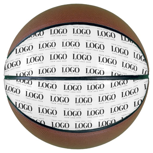 Custom Business Logo Pattern Customised Company  Basketball (Front)