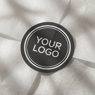 Custom Business Logo Personalised Company Branding Classic Round Sticker
