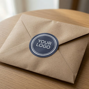 Custom Business Logo Personalised Company Classic Round Sticker