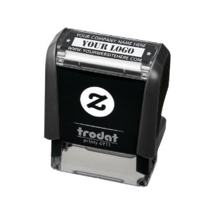 Custom Business Logo Personalised Company Office Self-inking Stamp