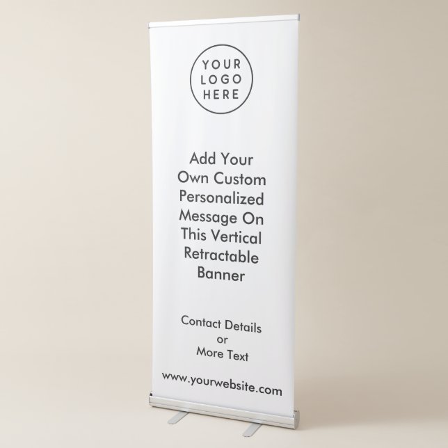 Custom Business Logo & Personalised Text Retractable Banner (3/4)
