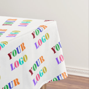 Custom Business Logo Photo Tablecloth Choose Colou