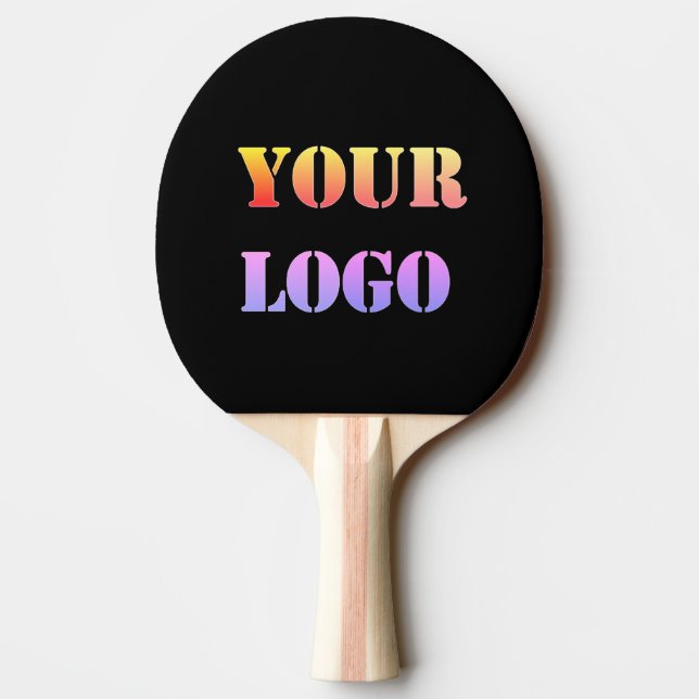 Custom Business Logo Ping Pong Paddle Your Colours (Back)