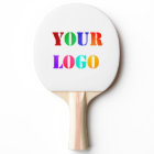 Custom Business Logo Ping Pong Paddle Your Colours