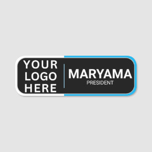 Custom Business Logo Professional Employee Staff Name Tag