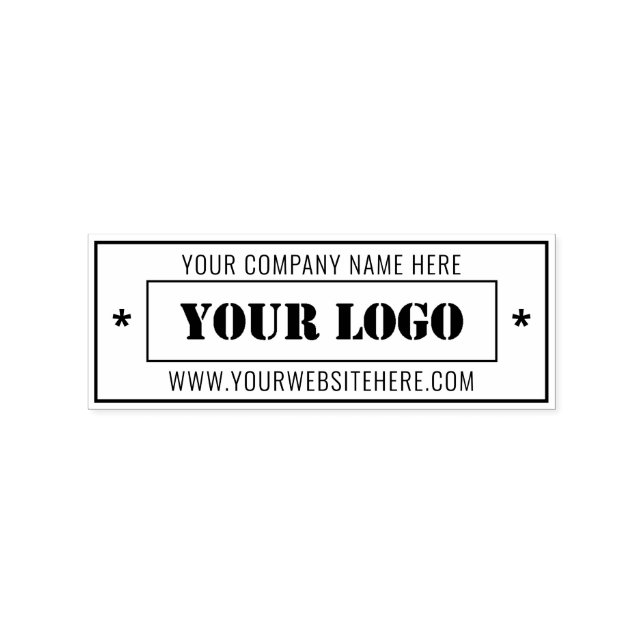 Custom Business Logo Professional Personalised Rubber Stamp (Imprint)