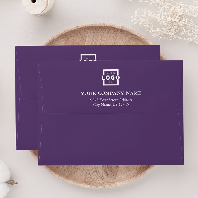 Custom Business Logo Professional Purple Envelope (Creator Uploaded)