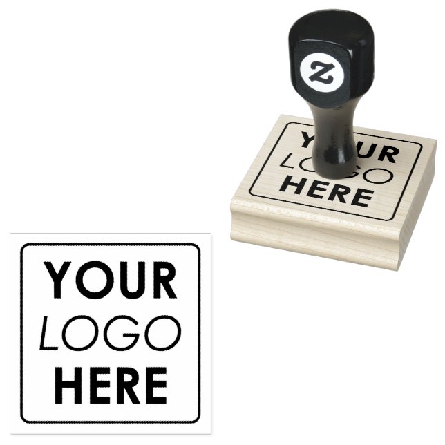 Custom Business Logo Professional Rubber Stamp (Stamped)