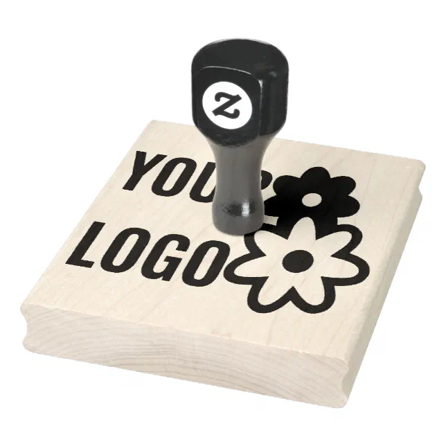 Custom Business Logo Professional Rubber Stamp | Zazzle