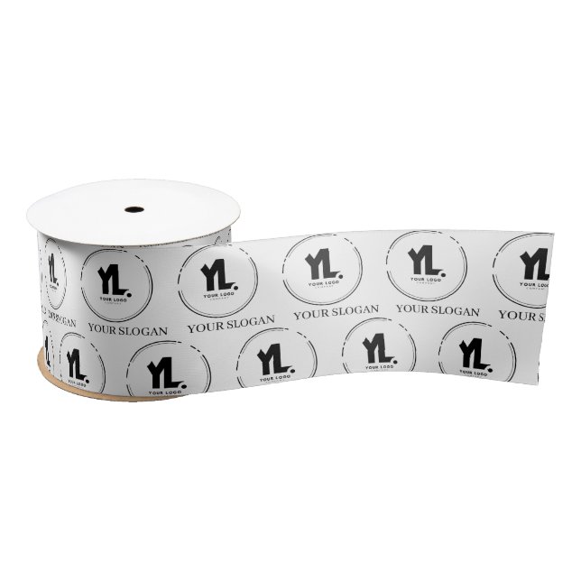 Custom Business Logo Professional Satin Ribbon (Spool)
