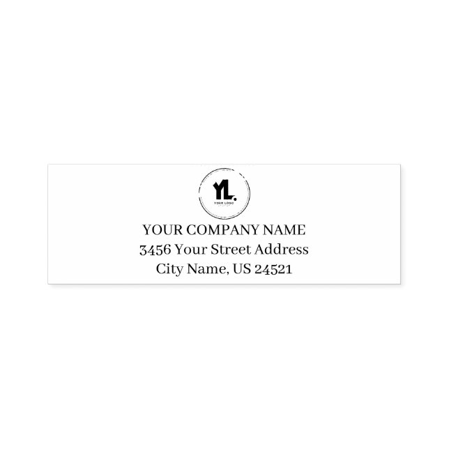 Custom Business Logo Professional Self-inking Stamp (Design)